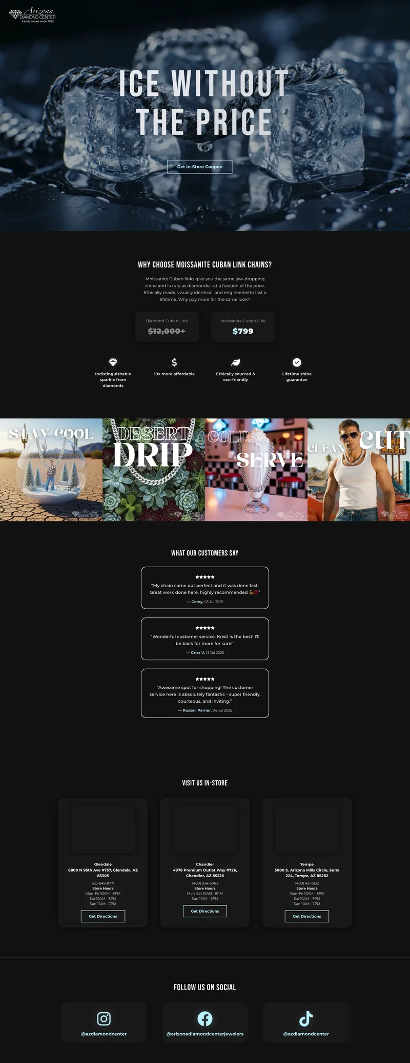 Arizona Diamond Center Website Design