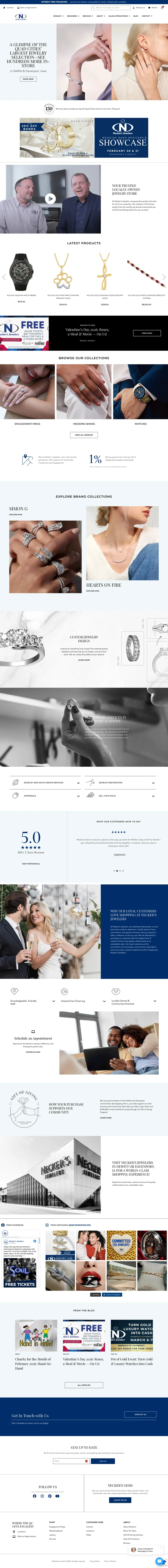 Necker's Jewelers Website Design